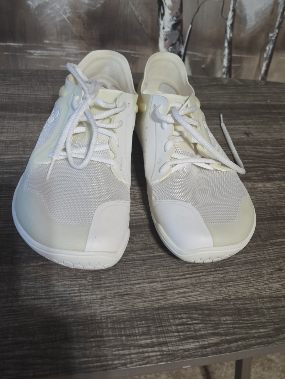 Lightweight White Athletic Sneakers
